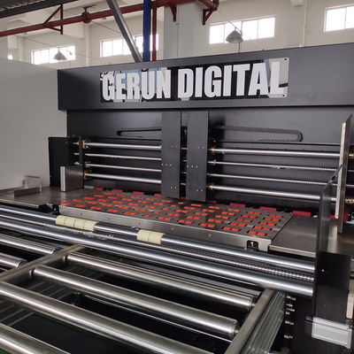 Ζαρωμένη μηχανή εκτυπωτών ενιαίων περασμάτων χαρτοκιβωτίων ψηφιακή