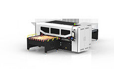 Η υψηλή ανάλυση ζάρωσε την ψηφιακή εκτύπωσης μηχανή εκτυπωτών Inkjet μηχανών αυτόματη ευθεία έξω